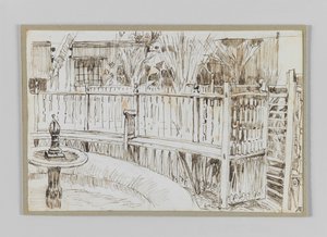 Have med de dansende dervisher i Kairo, illustration fra Vor Herre Jesu Kristi liv af James Jacques Joseph Tissot