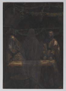 Han forsvandt fra deres syn, illustration fra The Life of Our Lord Jesus Christ, 1886-94 (wc over grafit på papir) af James Jacques Joseph Tissot