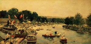 Henley Regatta, ca. 1877 af James Jacques Joseph Tissot