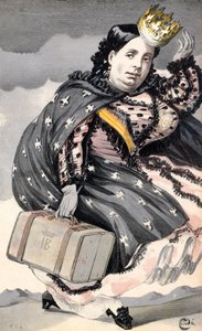 Isabella II (1830-1904) Dronning af Spanien (1833-1870) af James Jacques Joseph Tissot