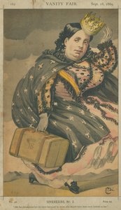 Isabella II, dronning af Spanien, Hun er gennem hele sit liv blevet forrådt af dem, der burde have været hende mest trofaste, 18. september 1869, Vanity Fair-tegneserie