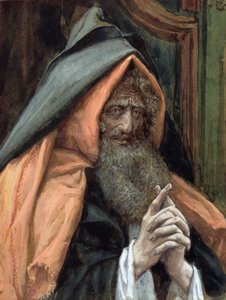 Joseph af Arimathea, illustration til The Life of Christ, ca. 1886-94 (wc & gouache på pap) af James Jacques Joseph Tissot