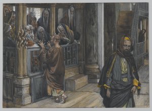 Judas går til Find jøderne, illustration fra Vor Herre Jesu Kristi liv, 1886-94 (wc over grafit på papir) af James Jacques Joseph Tissot