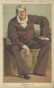 Mr George Bentinck (farve litho) af James Jacques Joseph Tissot
