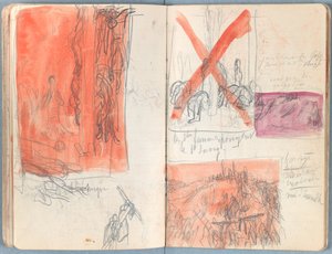 Sider fra et album med Sketches for The Life of Our Lord Jesus Christ, slutningen af 1880