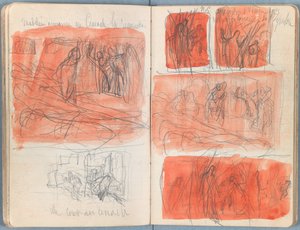 Sider fra et album med Sketches for The Life of Our Lord Jesus Christ, slutningen af 1880