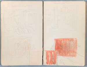 Sider fra et album med Sketches for The Life of Our Lord Jesus Christ, slutningen af 1880