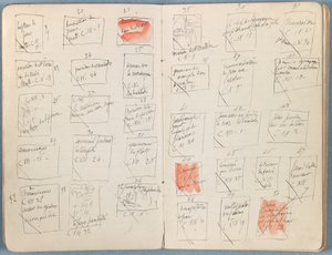 Sider fra et album med Sketches for The Life of Our Lord Jesus Christ, slutningen af 1880