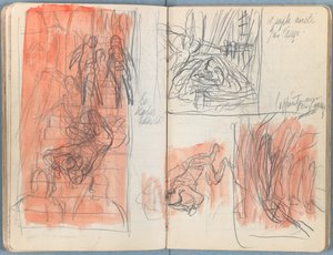Sider fra et album med Sketches for The Life of Our Lord Jesus Christ, slutningen af 1880
