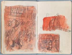 Sider fra et album med Sketches for The Life of Our Lord Jesus Christ, slutningen af 1880