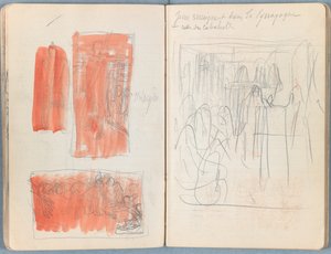 Sider fra et album med Sketches for The Life of Our Lord Jesus Christ, slutningen af 1880