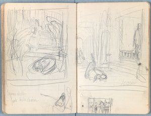 Sider fra et album med Sketches for The Life of Our Lord Jesus Christ, slutningen af 1880