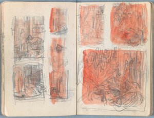 Sider fra et album med Sketches for The Life of Our Lord Jesus Christ, slutningen af 1880