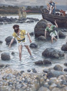 The Calling of St. James and St. John, illustration til The Life of Christ, c.1886-94 (wc & gouache på pap) af James Jacques Joseph Tissot