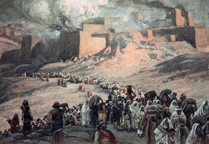 The Flight of the Prisoners (gouache ombord)