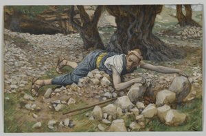 Den skjulte skat, illustration fra Vor Herre Jesu Kristi liv (wc over grafit på papir) af James Jacques Joseph Tissot