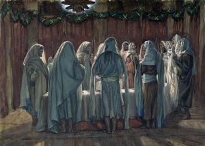 Jødernes påske, illustration til The Life of Christ, ca. 1884-96 (wc & gouache på pap) af James Jacques Joseph Tissot