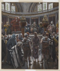 The Morning Judgement, illustration fra The Life of Our Lord Jesu Christ, 1886-94 (wc over grafit på papir) af James Jacques Joseph Tissot