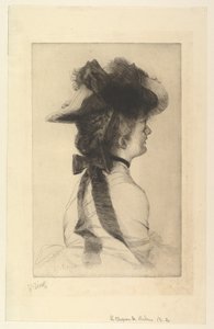 Rubens Hat, 1875. af James Jacques Joseph Tissot