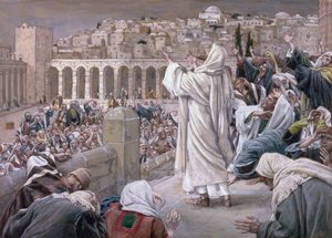 The Voice from Heaven, illustration til The Life of Christ, ca. 1886-96 (gouache på pap) af James Jacques Joseph Tissot
