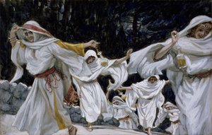 The Wise Virgins, illustration til The Life of Christ, ca. 1886-94 (wc & gouache på pap) af James Jacques Joseph Tissot