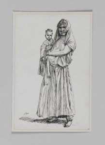 Kvinde fra Geba, Samaria, illustration fra Vor Herre Jesu Kristi liv af James Jacques Joseph Tissot
