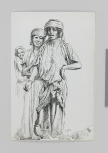 Kvinder fra Geba, Samaria, illustration fra Vor Herre Jesu Kristi liv af James Jacques Joseph Tissot