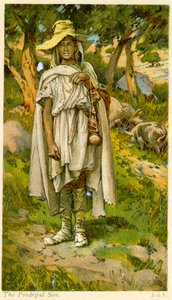 Den fortabte søn - Bibelen af James Jacques Joseph after Tissot
