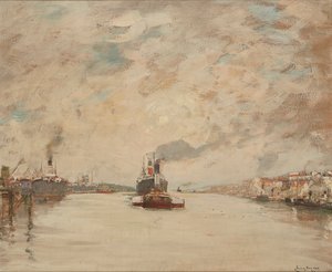 Westering Sun, River Clyde (olie om bord)