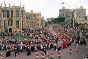 Dronning Elizabeth og prins Philip i St. George