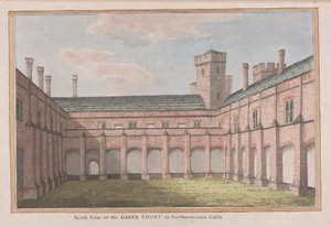 Herstmonceux Castle, East Sussex: North View af Green Court