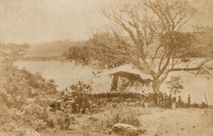 Læsningen af et ultimatum til Zulu-høvdinge på Natal-siden af Drift Nedre Tugela af James Lloyd