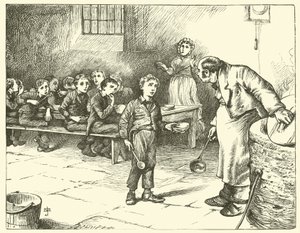 Oliver Twist beder om mere