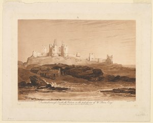 Dunstanburgh Castle, fra "Liber Studiorum", del III af James Mallord William Turner