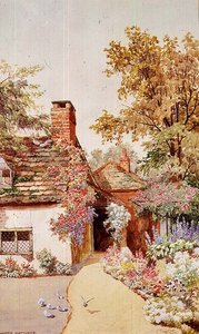 Hos Shamley Green, Surrey (akvarel) af James Matthews