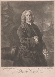 Admiral Edward Vernon af James McArdell