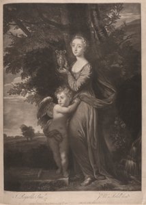 Miss Gravile (Frances Anne Greville og hendes bror som "Hebe og Amor" af James McArdell