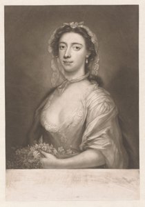 Portræt af Margaret («Peg») Woffington af James McArdell
