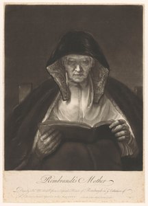Portræt af en gammel kvinde, der læser Rembrandts mor (titel på objekt)