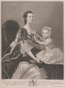 Den rette ærede Catherine Compton..., grevinde af Egmont... med Mester Charles Perceval Hendes ældste søn af James McArdell