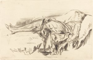 Et barn på en sofa, nr.2 af James Abbott McNeill Whistler