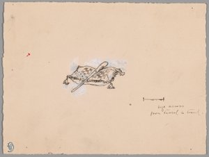 En kølle på en pude af James McNeill Whistler