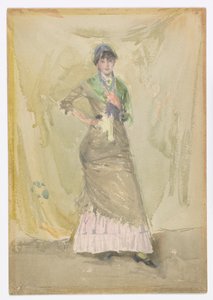 En note i grøn af James Abbott McNeill Whistler