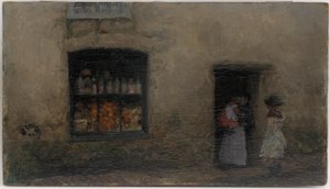 En orange note: Sweet Shop af James Abbott McNeill Whistler