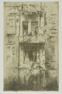 Balkon, Amsterdam af James Abbott McNeill Whistler