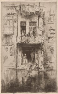 Balkon, Amsterdam af James Abbott McNeill Whistler