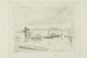 Battersea Dawn (Cadogan Pier) af James Abbott McNeill Whistler