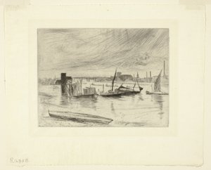 Battersea Dawn (Cadogan Pier) af James Abbott McNeill Whistler
