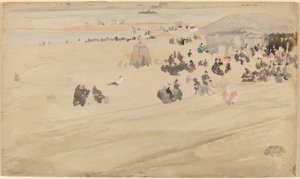 Strandscene af James Abbott McNeill Whistler