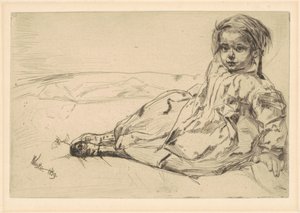 Bibi Valentin af James Abbott McNeill Whistler